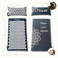 Spijkermat ECO Set - Grijs met wit + Gratis Oogkussen