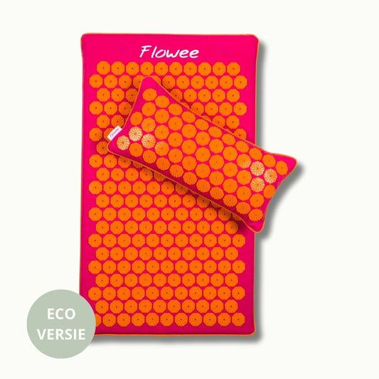 Spijkermat ECO Set - Fuchsia met oranje
