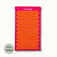 Fuchsia Flowee ECO spijkermat met oranje spikes.