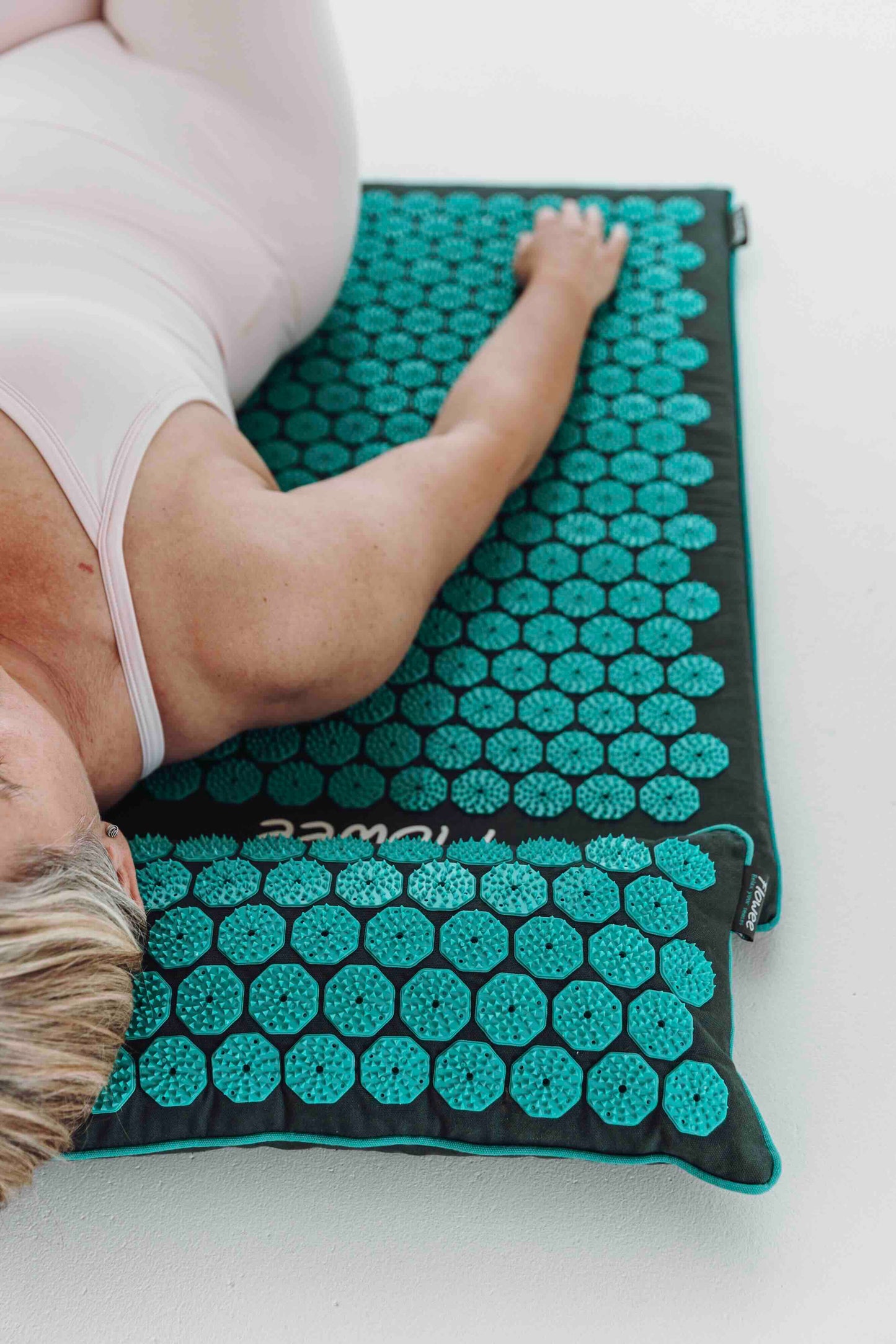Spijkermat ECO Set - Grijs met zeegroen