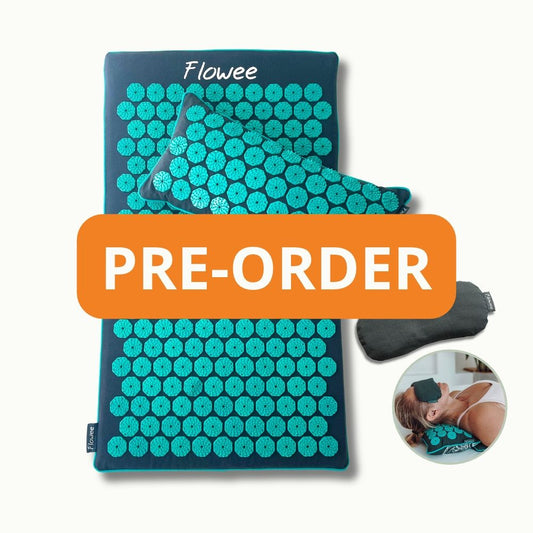 PRE-ORDER: Spijkermat ECO Relaxset - Grijs met zeegroen