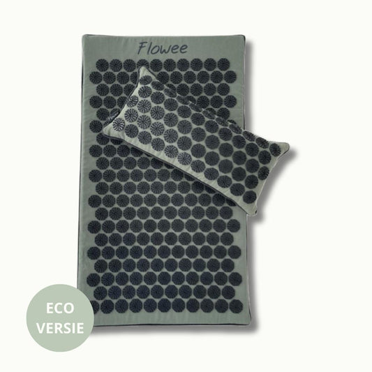 Flowee Spijkermat Set ECO in groen met grijze spikes