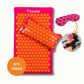 Spijkermat ECO Set - Fuchsia met oranje + Gratis oogkussen!