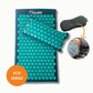 Spijkermat ECO Set - Grijs met zeegroen + Gratis Oogkussen
